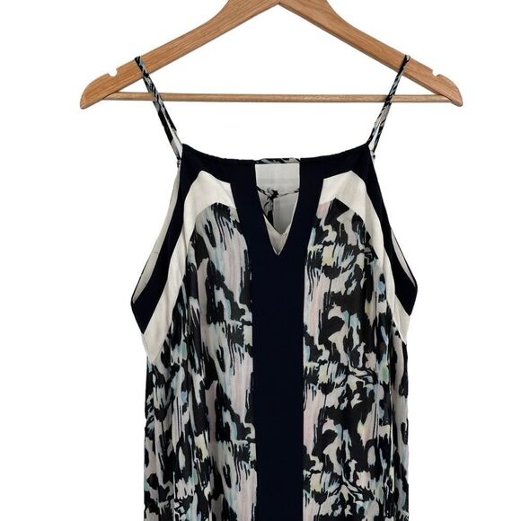 Adelyn Rae navy white print maxi dress size medium - Picture 4 of 7